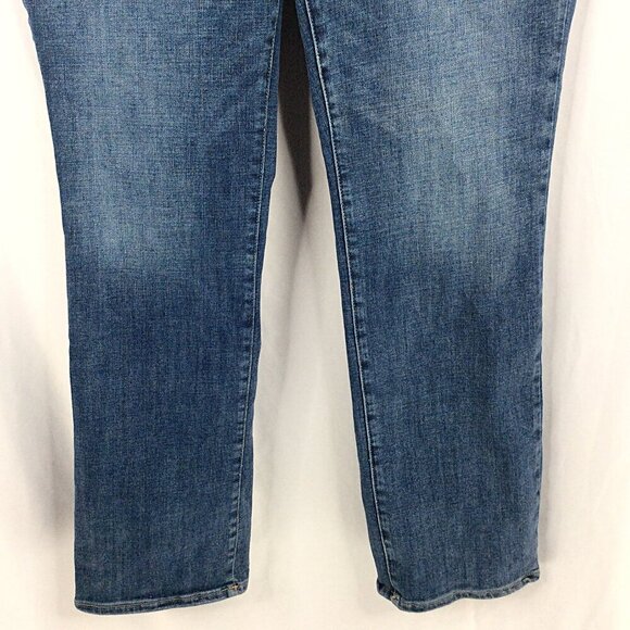 NYDJ Marilyn Straight Leg Jeans Lift Tuck Technology Womens Size 14 Stretch - Picture 4 of 9